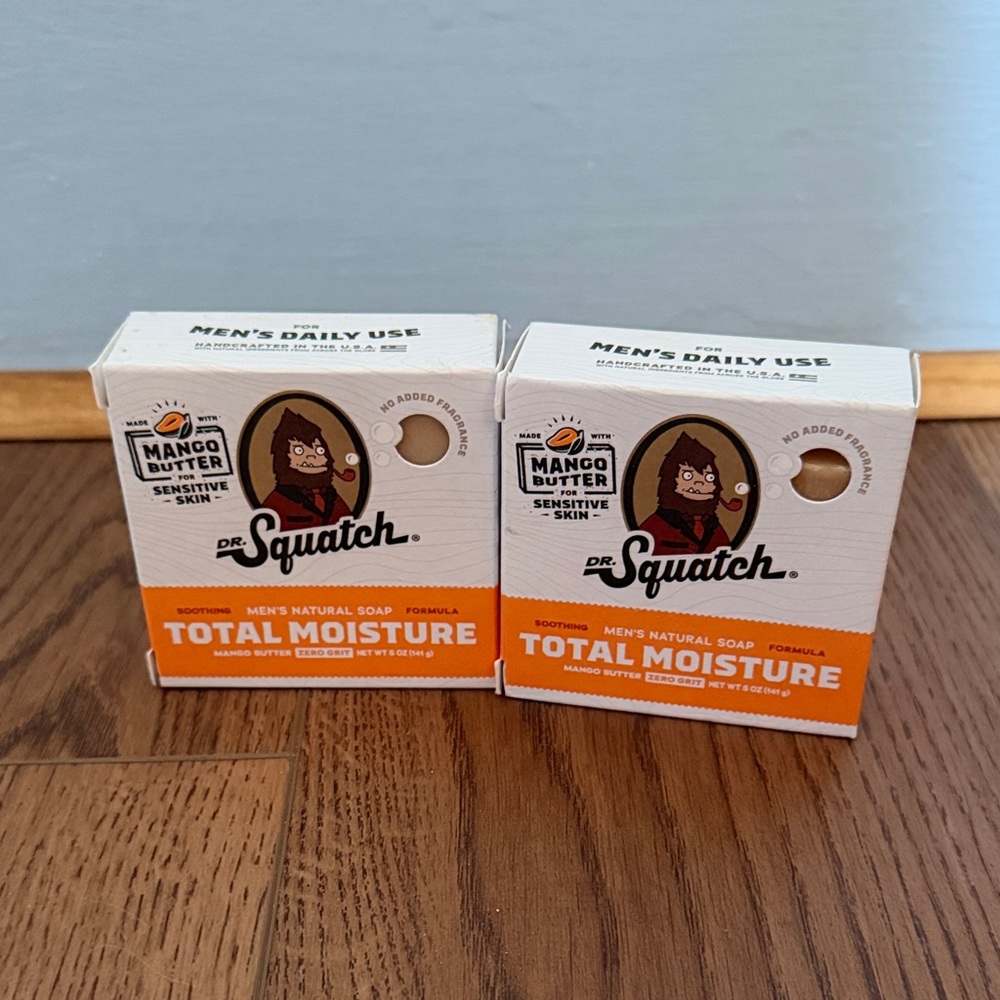 Dr. Squatch Total Moisture Bar Soap with Mango Butter Set of 2